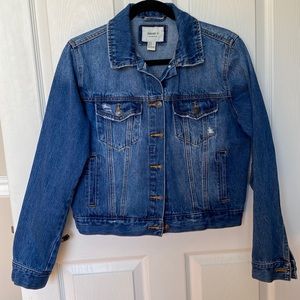 Forever 21 Ripped Denim Jacket